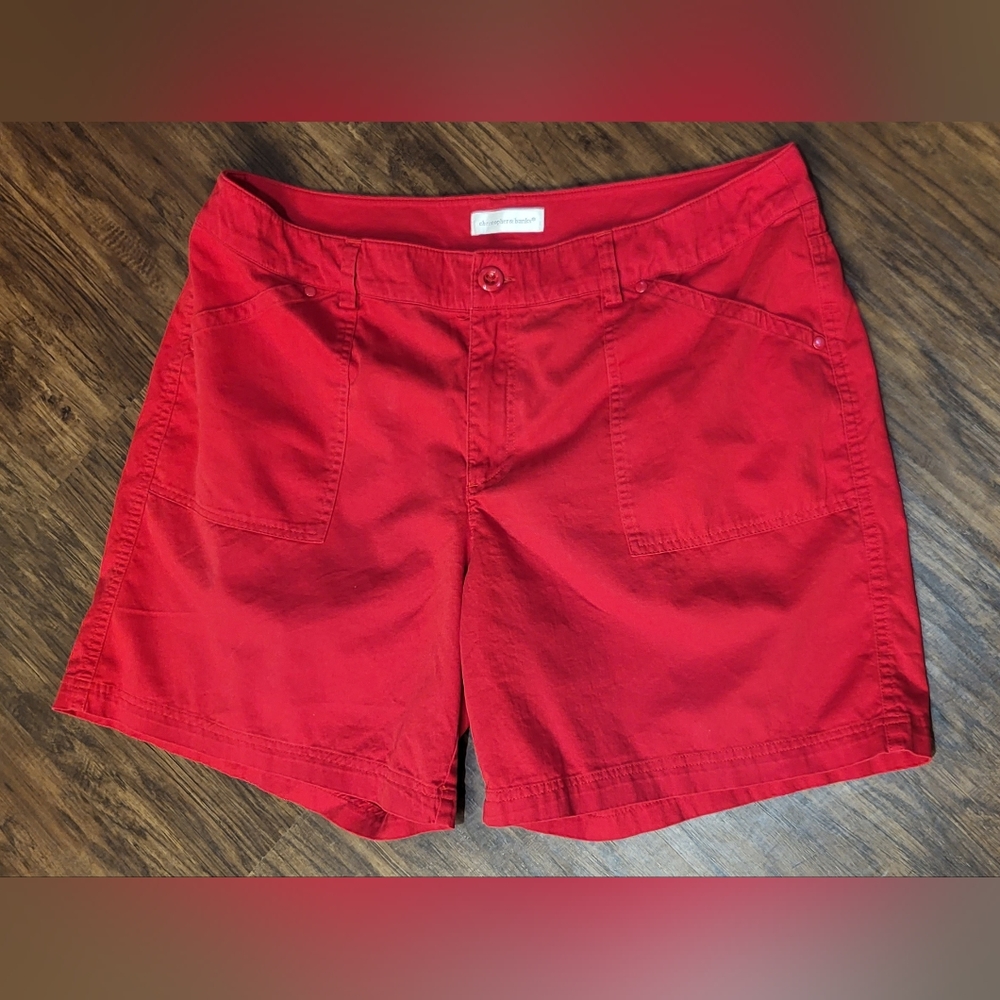 Women's Red Christopher and Banks Shorts Size 14
